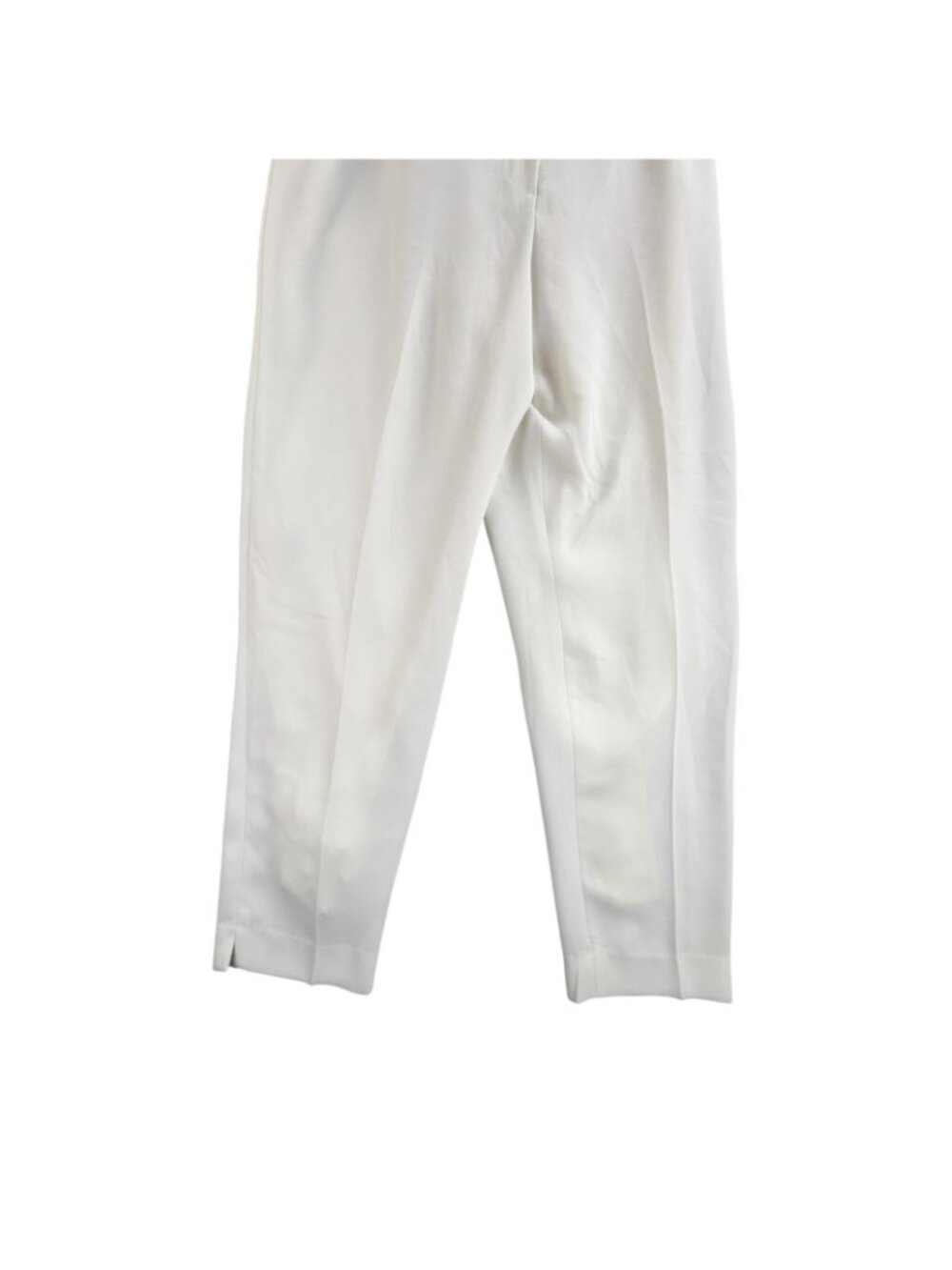 Vintage Criscione Dress Pants Womens Medium White Crepe Pleated Tapered USA Made - Picture 11 of 16